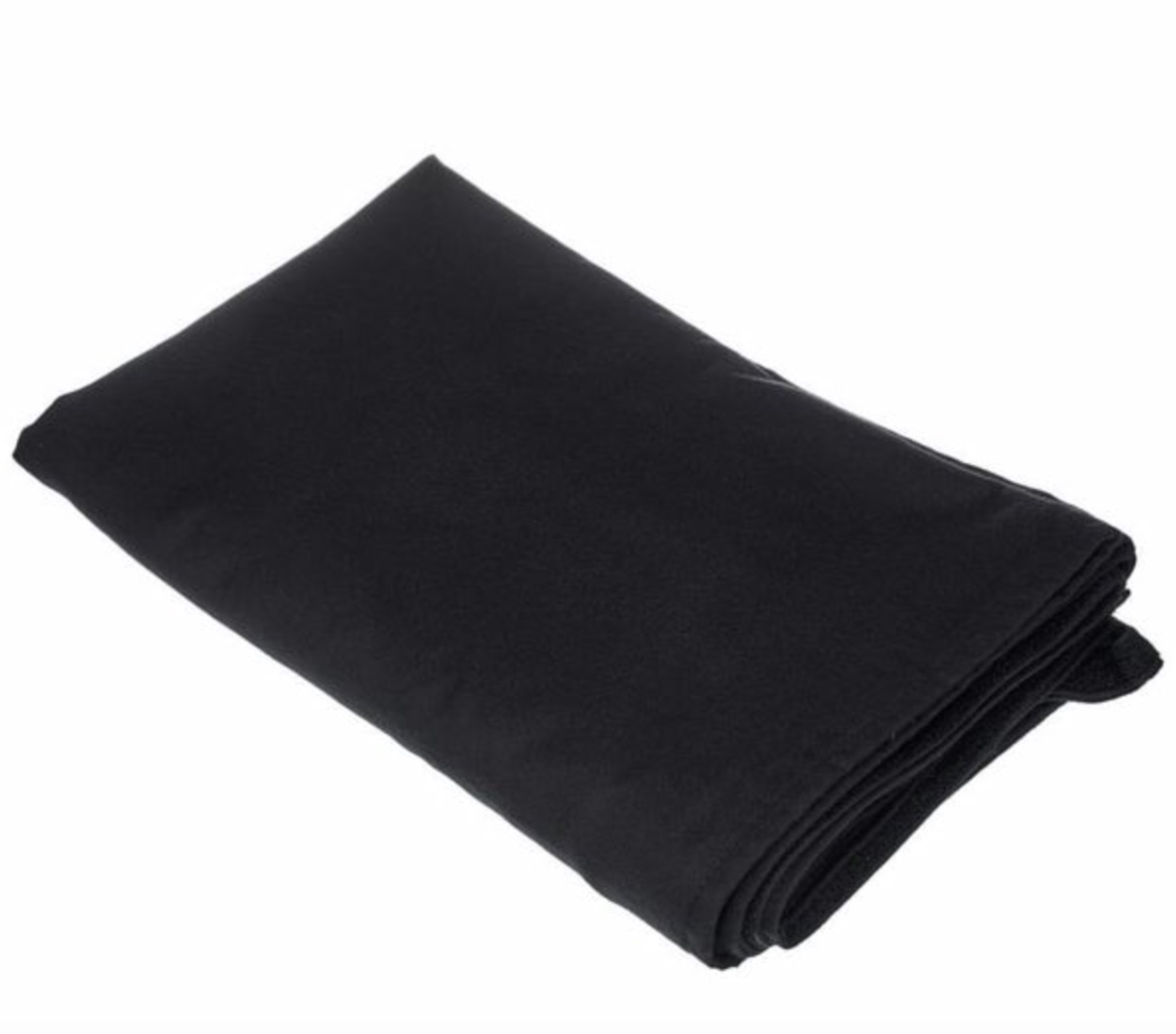 faldon de tela negro de 4 metros por 40 centímetros