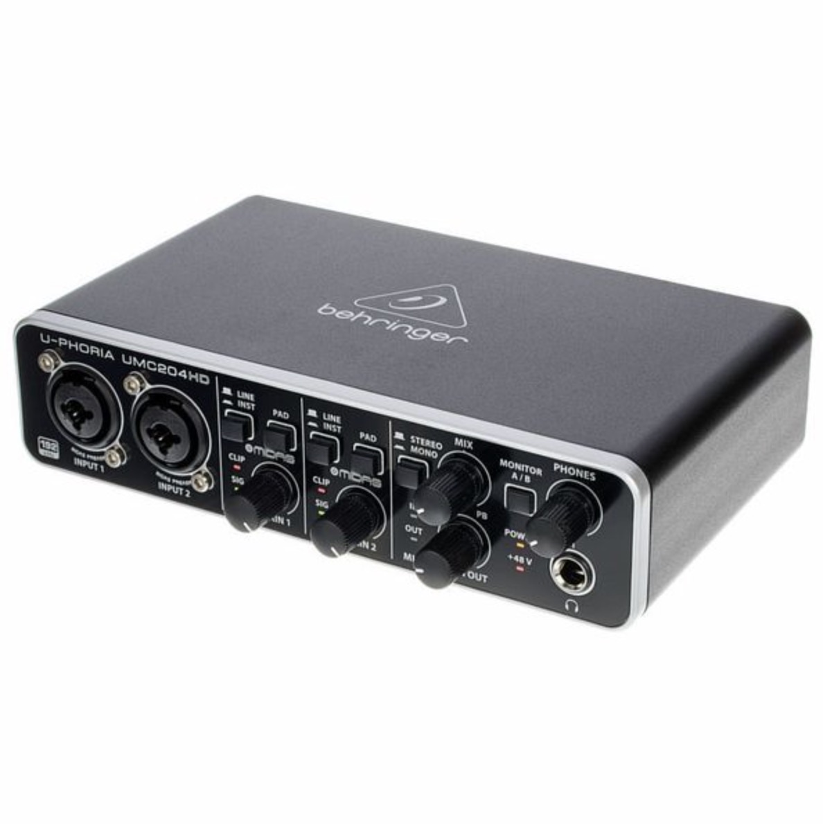 interfaz de audio usb behringer 2 entradas para grabacion streaming y eventos