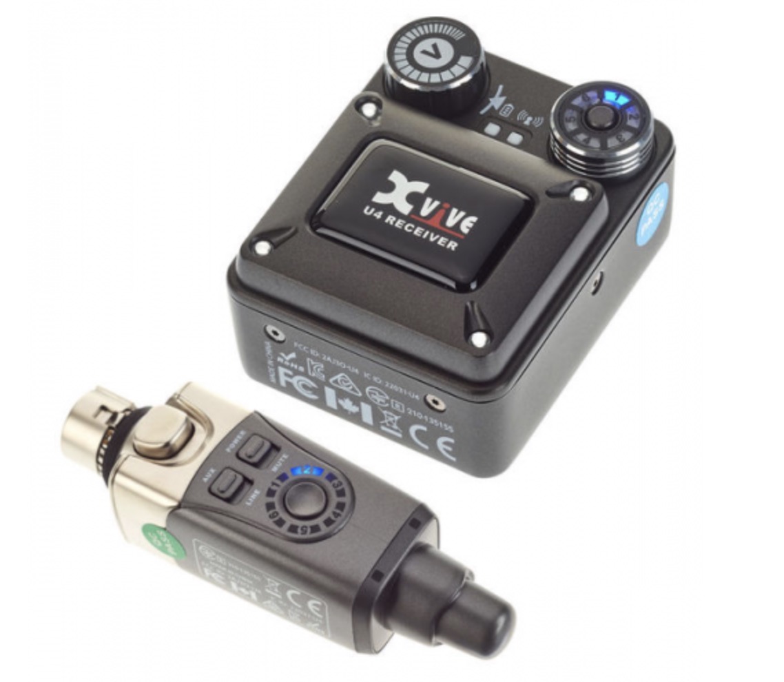 Sistema in-ear inalámbrico XVive U4 para alquiler en Bilbao