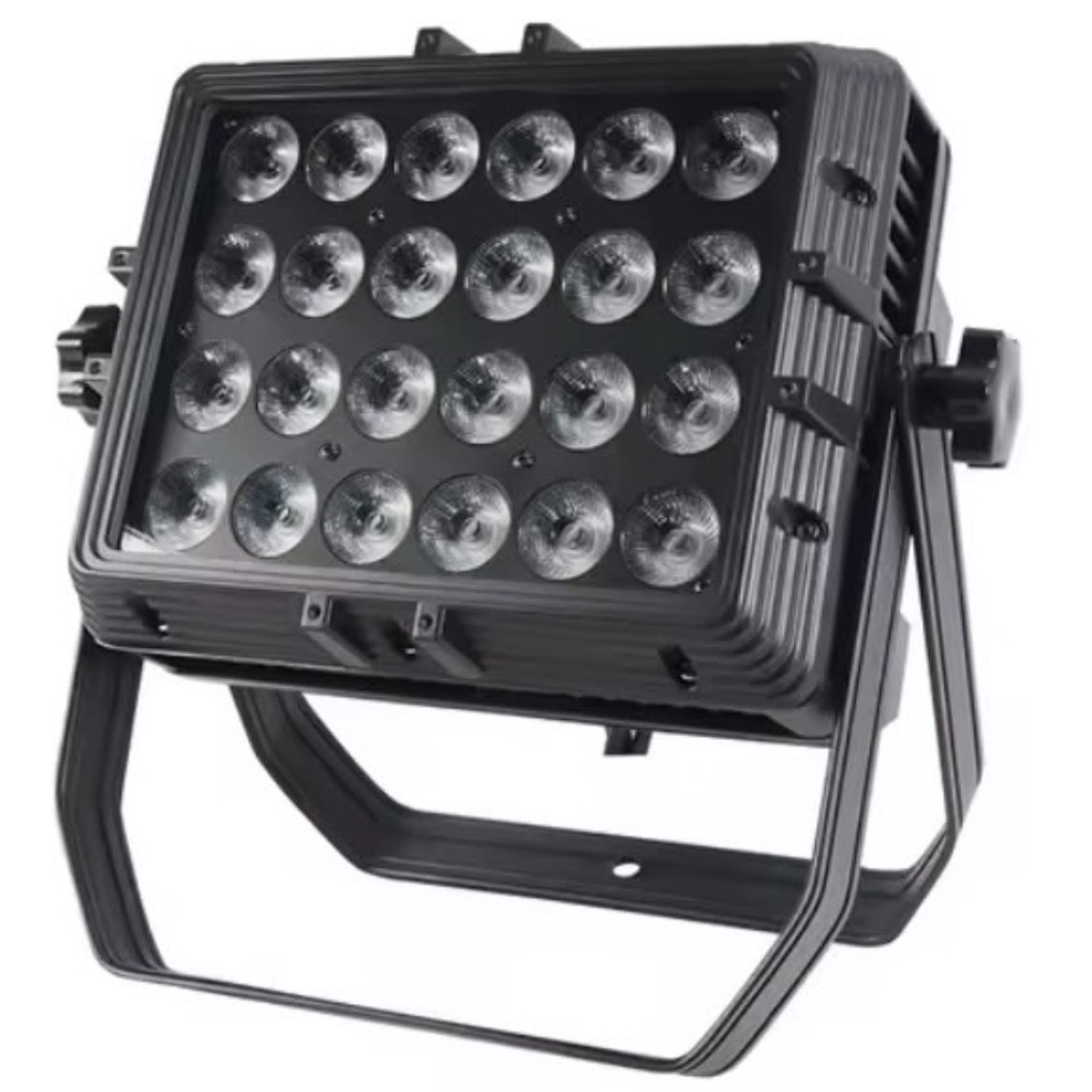 Foco LED exterior IP65 con 24 lentes para iluminación de eventos en Bilbao